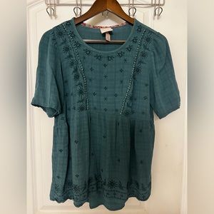 Knox Rose Turquoise Top